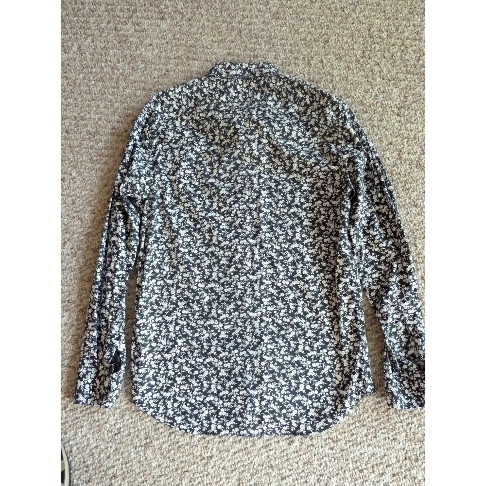 MEN'S OLD NAVY SIGNATURE SHIRT Sz Med. Slim Fit Floral Button Up Long Sleeve - Picture 4 of 5
